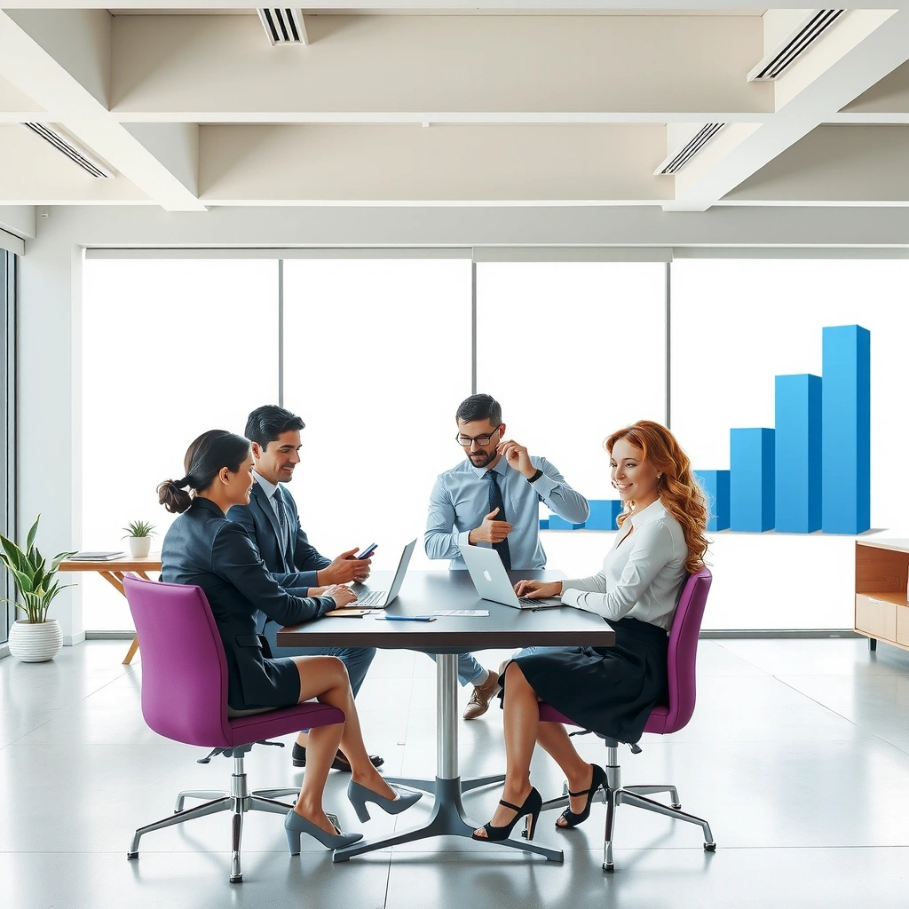 Modern marketing team collaboration